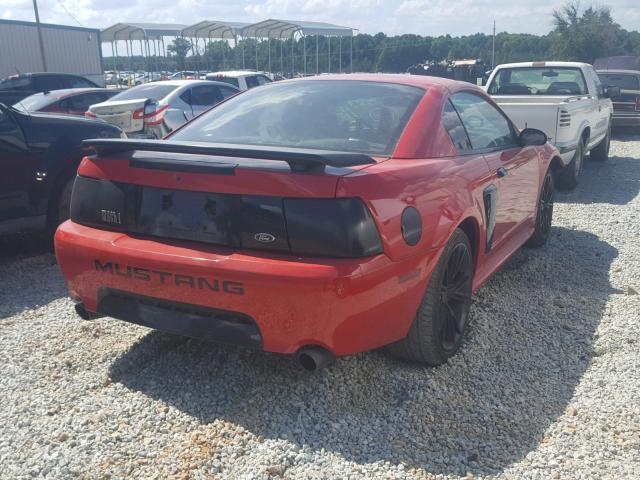 1FAFP42R33F408976 - 2003 FORD MUSTANG MA RED photo 4