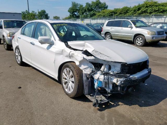 1HGCR2F84FA052473 - 2015 HONDA ACCORD EXL WHITE photo 1