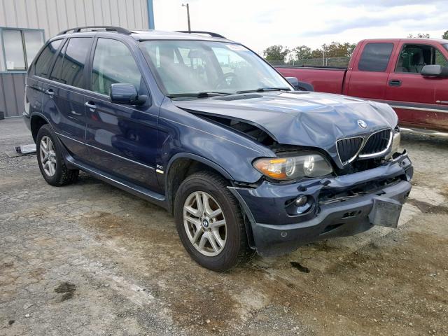 5UXFA13536LY28604 - 2006 BMW X5 3.0I BLUE photo 1