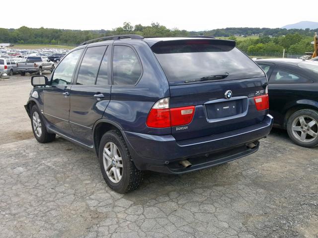 5UXFA13536LY28604 - 2006 BMW X5 3.0I BLUE photo 3