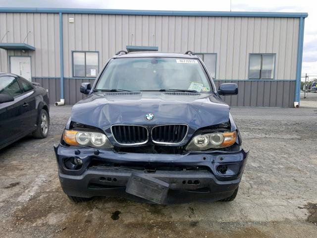 5UXFA13536LY28604 - 2006 BMW X5 3.0I BLUE photo 9