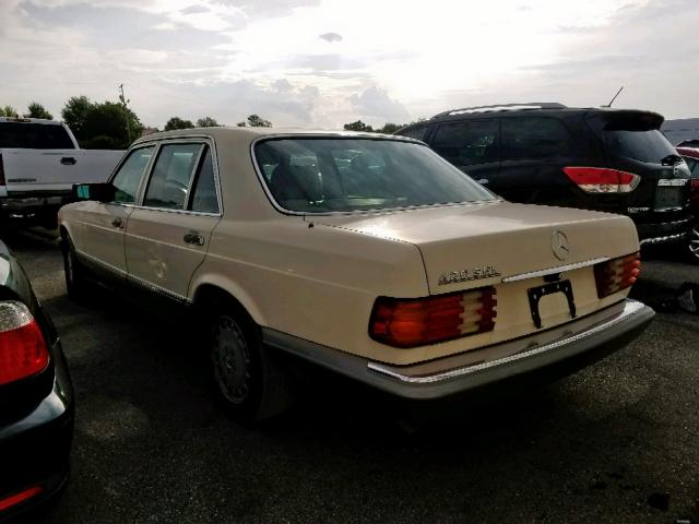 WDBCA35D2HA315703 - 1987 MERCEDES-BENZ 420 SEL TAN photo 3