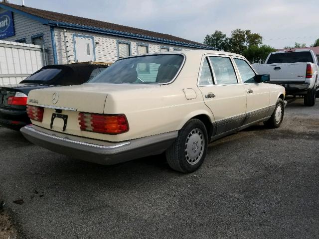 WDBCA35D2HA315703 - 1987 MERCEDES-BENZ 420 SEL TAN photo 4