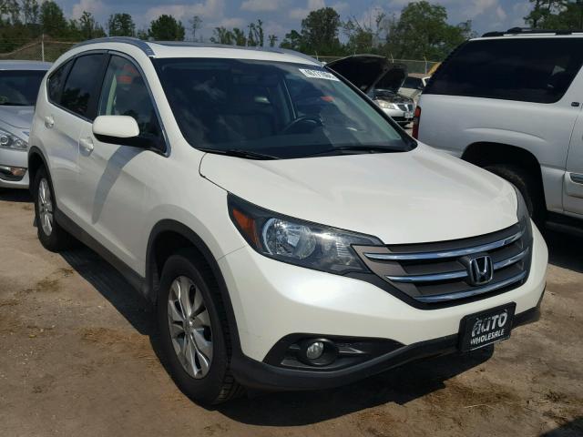 5J6RM3H72CL046375 - 2012 HONDA CR-V EXL WHITE photo 1