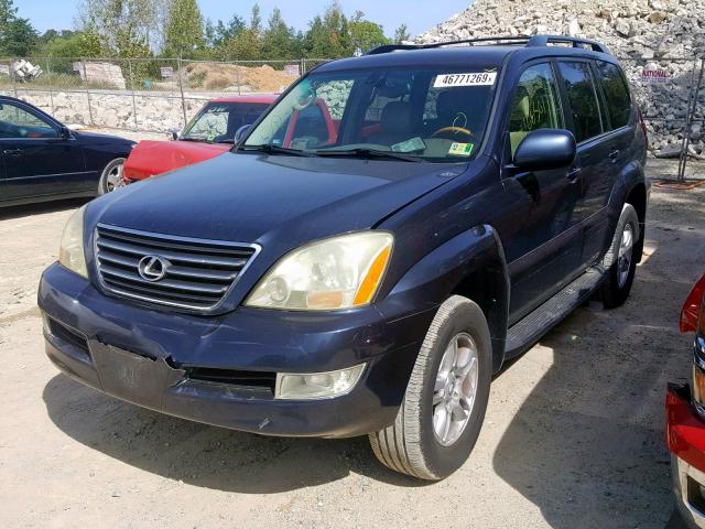 JTJBT20X040044656 - 2004 LEXUS GX 470 BLUE photo 2