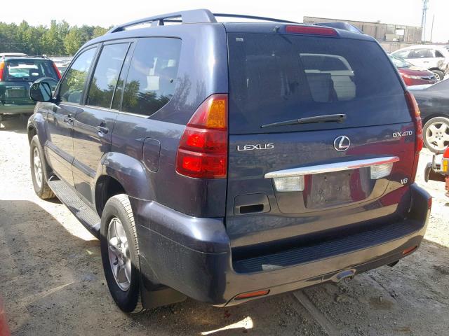 JTJBT20X040044656 - 2004 LEXUS GX 470 BLUE photo 3