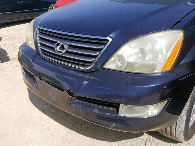 JTJBT20X040044656 - 2004 LEXUS GX 470 BLUE photo 9