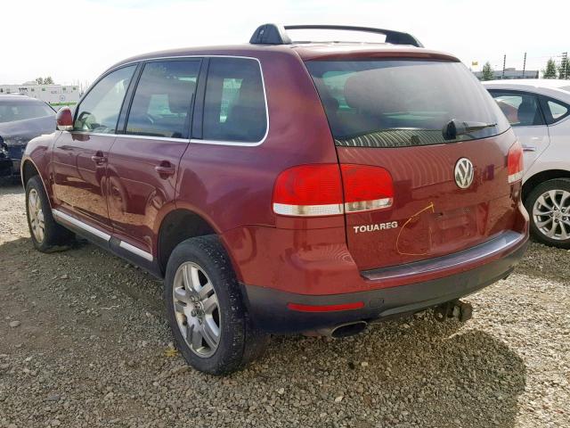 WVGCM67L04D066191 - 2004 VOLKSWAGEN TOUAREG 4. RED photo 3