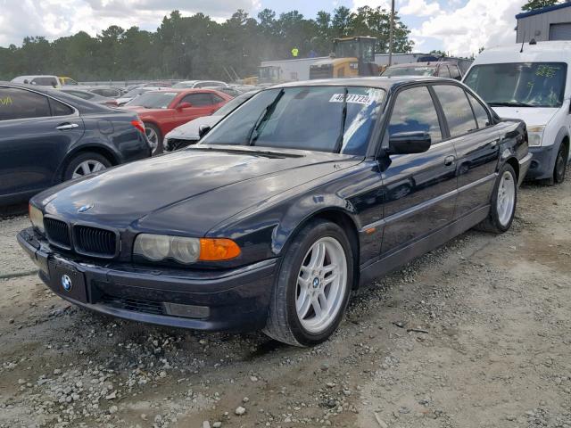 WBAGG8348YDN80171 - 2000 BMW 740 I AUTO BLACK photo 2