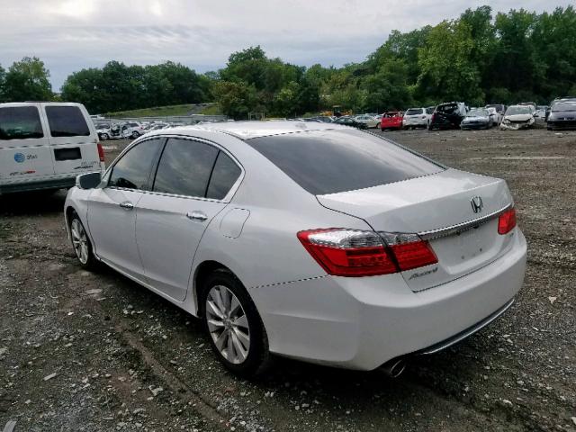 1HGCR3F86EA026834 - 2014 HONDA ACCORD EXL WHITE photo 3