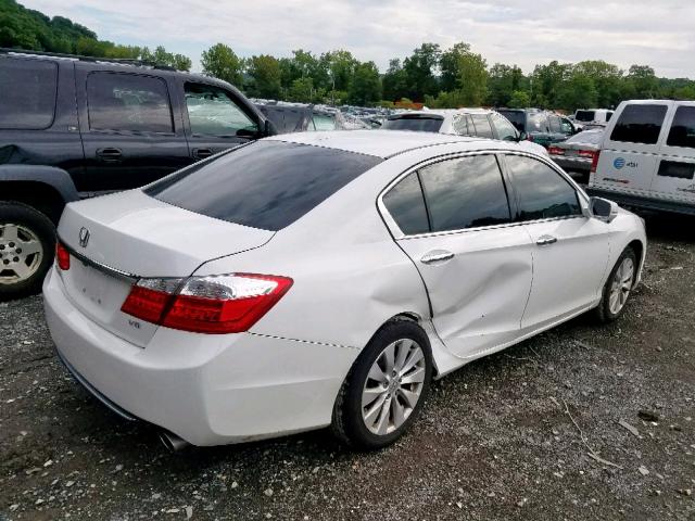 1HGCR3F86EA026834 - 2014 HONDA ACCORD EXL WHITE photo 4