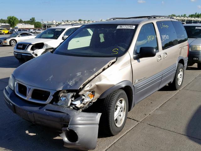 1GMDU23E6YD121270 - 2000 PONTIAC MONTANA EC TAN photo 2