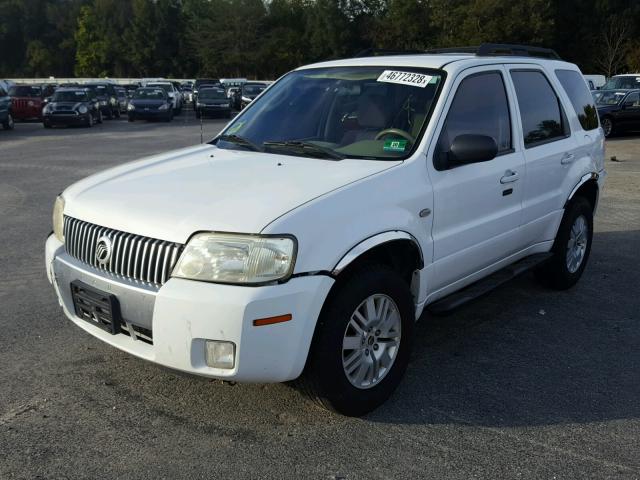 4M2YU81117KJ00663 - 2007 MERCURY MARINER LU WHITE photo 2