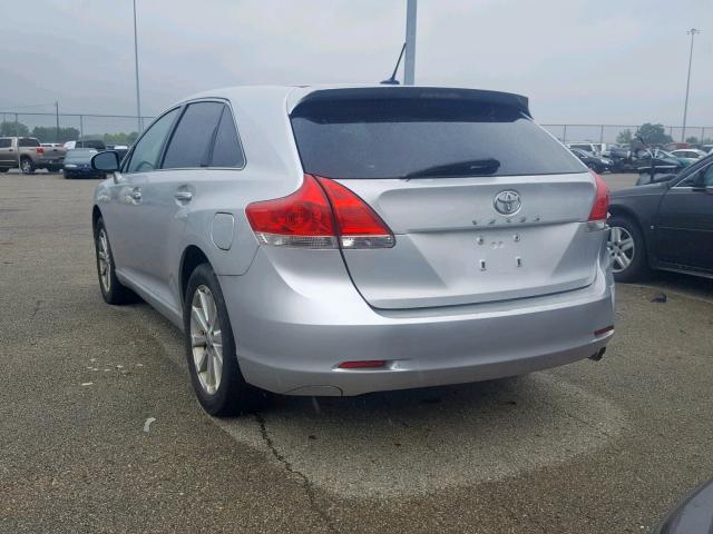 4T3ZE11A99U001291 - 2009 TOYOTA VENZA SILVER photo 3