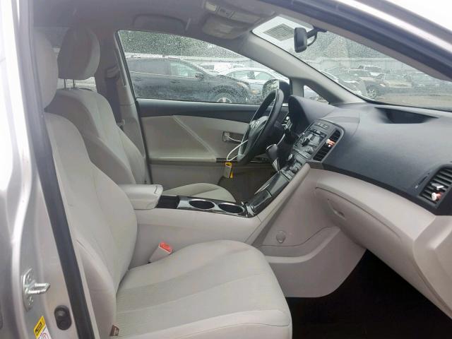 4T3ZE11A99U001291 - 2009 TOYOTA VENZA SILVER photo 5