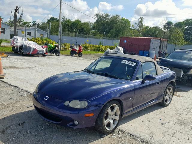 JM1NB353930309930 - 2003 MAZDA MX-5 MIATA BLUE photo 2