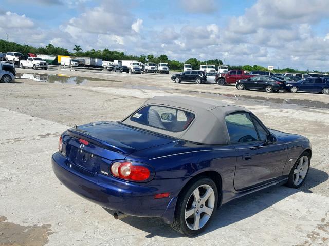 JM1NB353930309930 - 2003 MAZDA MX-5 MIATA BLUE photo 4