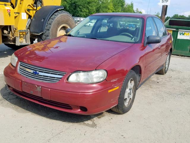 1G1ND52F64M669633 - 2004 CHEVROLET CLASSIC RED photo 2