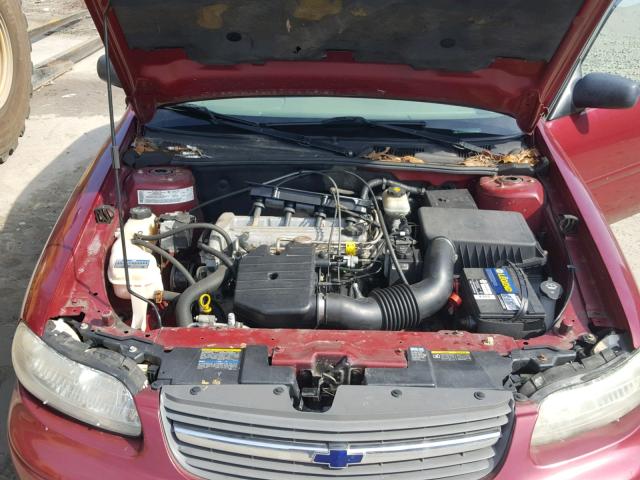 1G1ND52F64M669633 - 2004 CHEVROLET CLASSIC RED photo 7