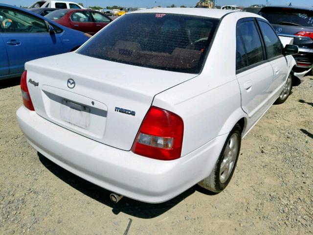 JM1BJ225620632319 - 2002 MAZDA PROTEGE DX WHITE photo 4