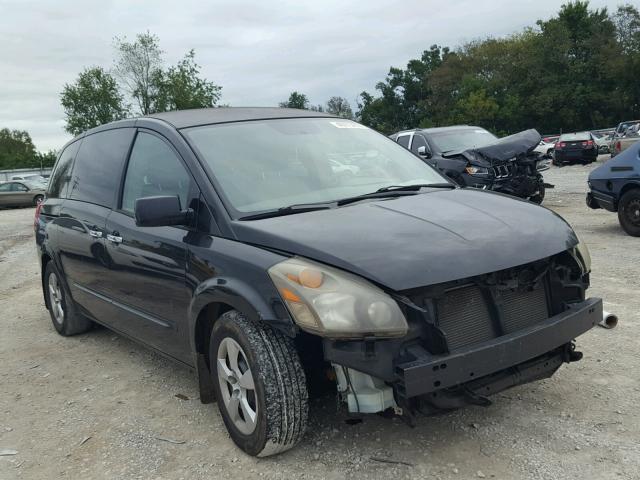 5N1BV28U28N115822 - 2008 NISSAN QUEST S BLACK photo 1