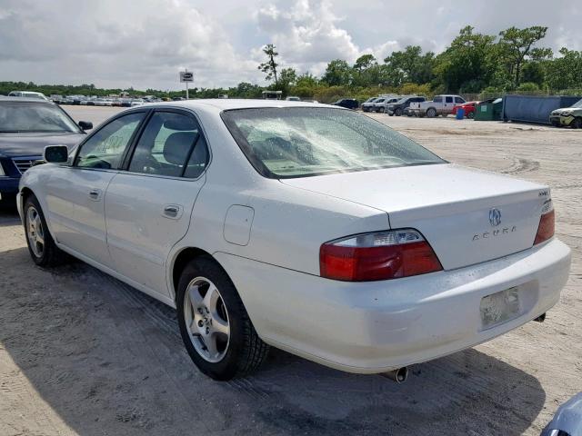 19UUA56682A036539 - 2002 ACURA 3.2TL WHITE photo 3