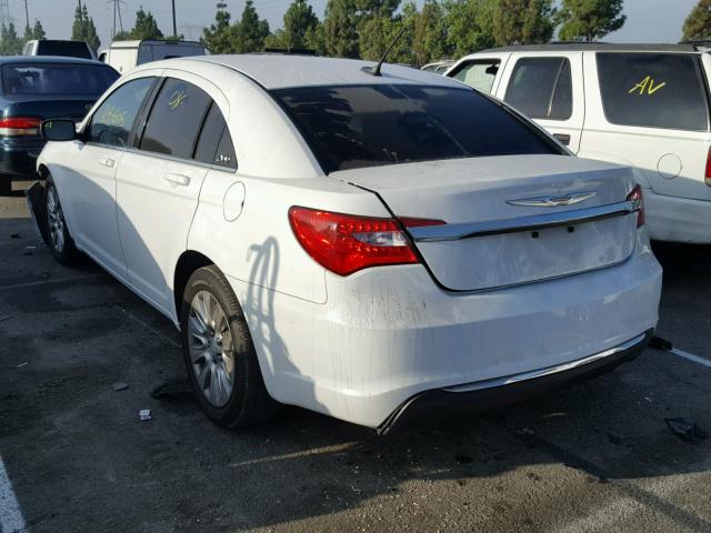 1C3CCBAB8EN213308 - 2014 CHRYSLER 200 LX WHITE photo 3