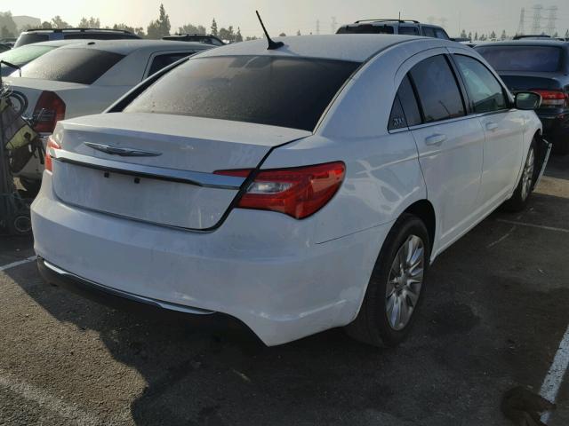 1C3CCBAB8EN213308 - 2014 CHRYSLER 200 LX WHITE photo 4