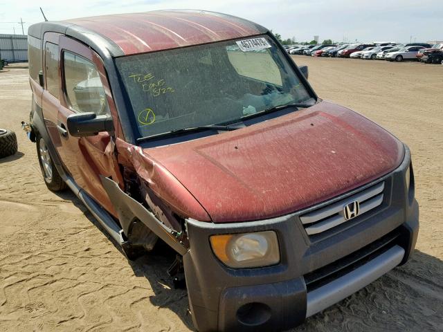 5J6YH18377L016828 - 2007 HONDA ELEMENT LX BURGUNDY photo 1