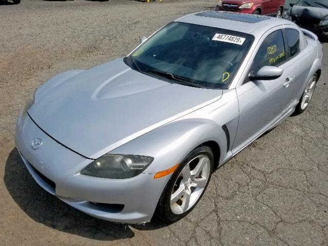 JM1FE17N450156732 - 2005 MAZDA RX8 SILVER photo 2