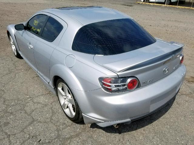 JM1FE17N450156732 - 2005 MAZDA RX8 SILVER photo 3