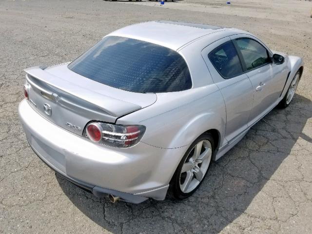 JM1FE17N450156732 - 2005 MAZDA RX8 SILVER photo 4