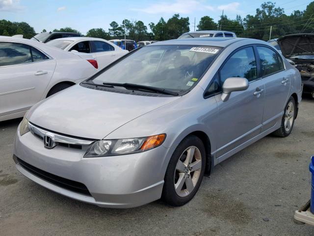 1HGFA16887L029878 - 2007 HONDA CIVIC EX SILVER photo 2