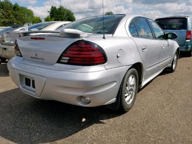 1G2NF52E53C267068 - 2003 PONTIAC GRAND AM S SILVER photo 4