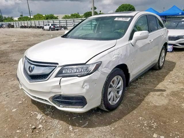 5J8TB3H53GL001565 - 2016 ACURA RDX TECHNO WHITE photo 2