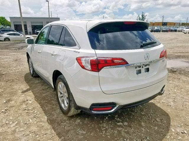 5J8TB3H53GL001565 - 2016 ACURA RDX TECHNO WHITE photo 3