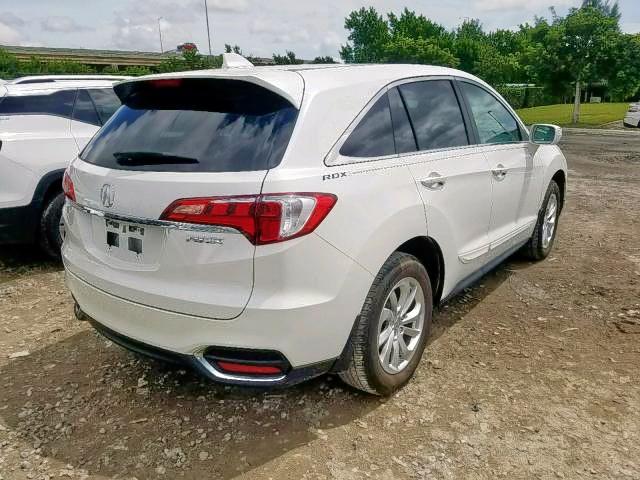 5J8TB3H53GL001565 - 2016 ACURA RDX TECHNO WHITE photo 4