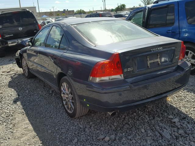 YV1RS592582692379 - 2008 VOLVO S60 2.5T BLUE photo 3
