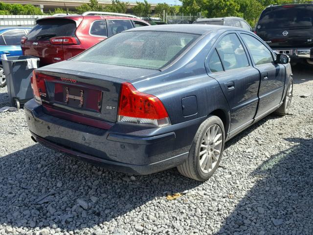 YV1RS592582692379 - 2008 VOLVO S60 2.5T BLUE photo 4