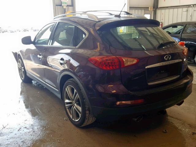 JN1AJ0HP9CM401257 - 2012 INFINITI EX35 BASE BURGUNDY photo 3