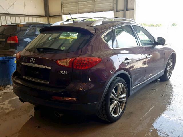JN1AJ0HP9CM401257 - 2012 INFINITI EX35 BASE BURGUNDY photo 4