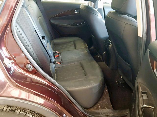 JN1AJ0HP9CM401257 - 2012 INFINITI EX35 BASE BURGUNDY photo 6