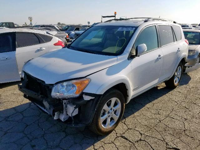 2T3DK4DV7AW026181 - 2010 TOYOTA RAV4 LIMIT WHITE photo 2