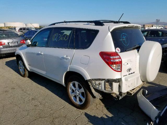 2T3DK4DV7AW026181 - 2010 TOYOTA RAV4 LIMIT WHITE photo 3