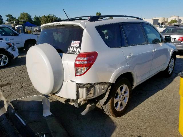 2T3DK4DV7AW026181 - 2010 TOYOTA RAV4 LIMIT WHITE photo 4