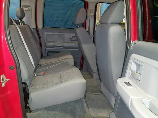 1D7HW28P37S259584 - 2007 DODGE DAKOTA QUA RED photo 6