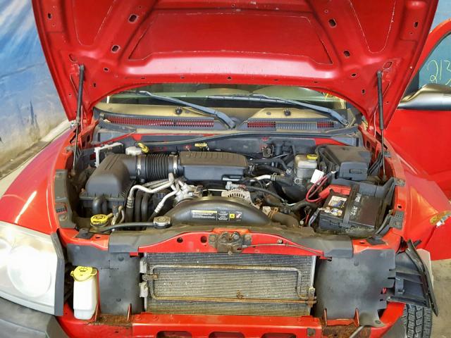 1D7HW28P37S259584 - 2007 DODGE DAKOTA QUA RED photo 7