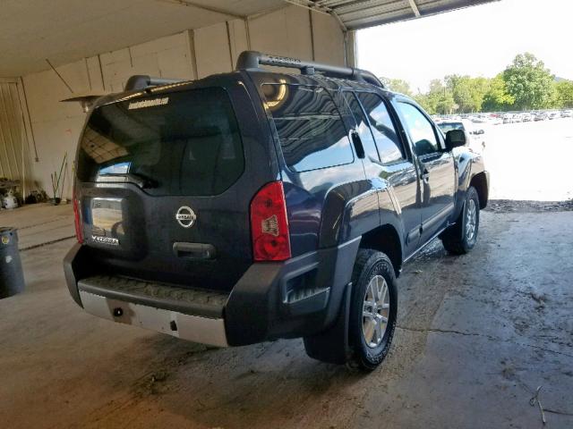 5N1AN0NW3FN663797 - 2015 NISSAN XTERRA X GRAY photo 4