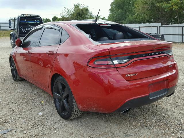 1C3CDFCB6DD329869 - 2013 DODGE DART LIMIT RED photo 3