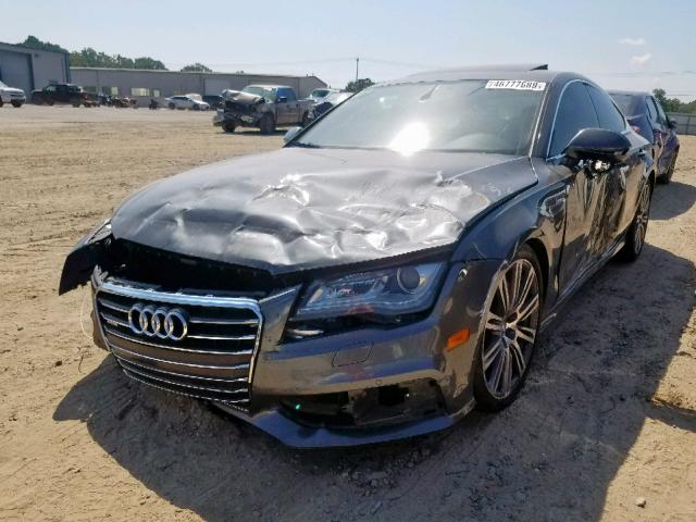 WAU2GAFCXDN055654 - 2013 AUDI A7 PRESTIG GRAY photo 2